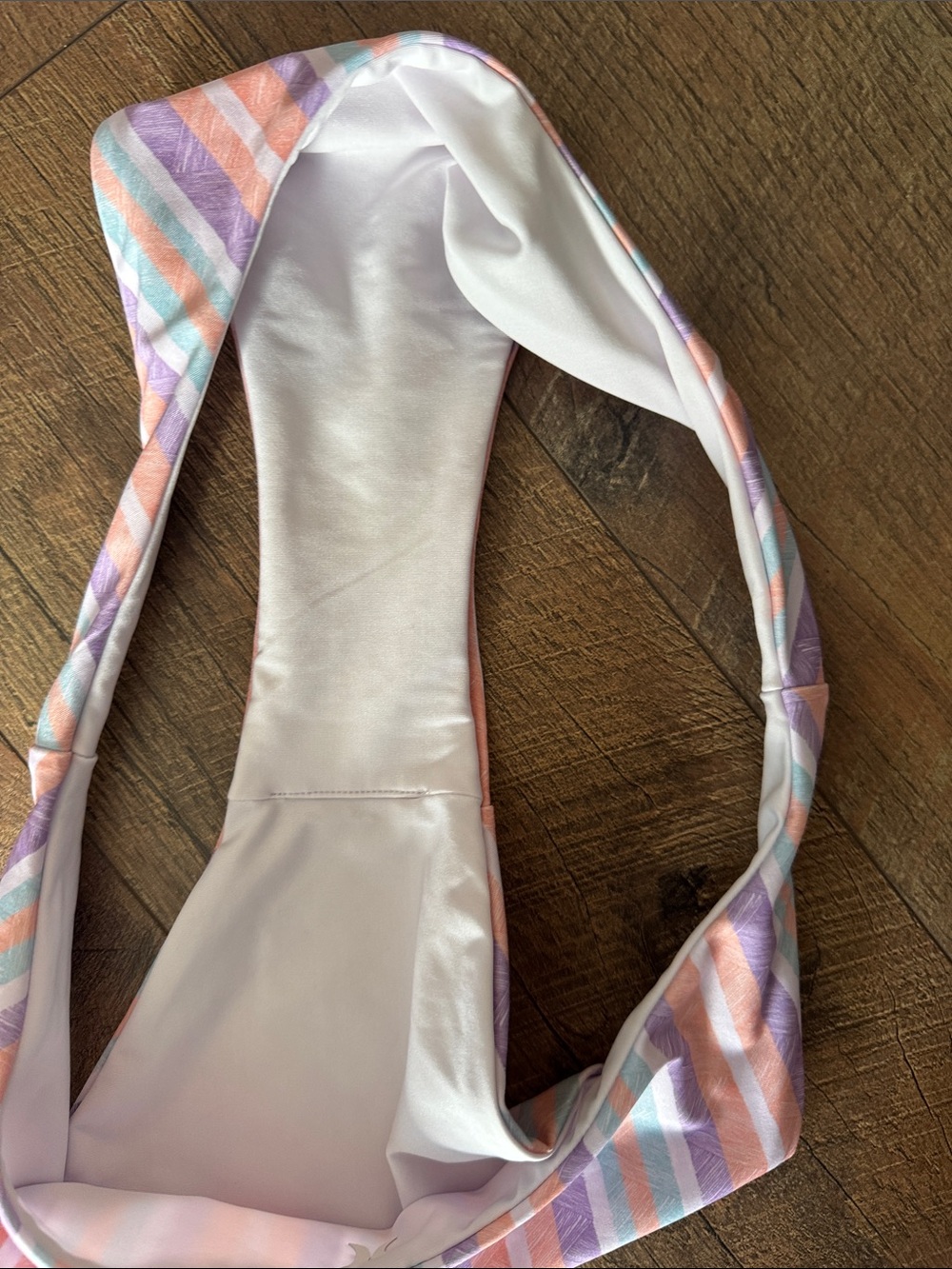 Hurley Pastel Striped Bikini - Peach, Lavender, Mint, White - Picture 7 of 7